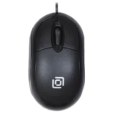 Мышь Оклик 105S черный оптическая (800dpi) USB для ноутбука (3but)