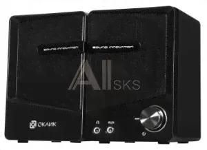 339881 Колонки Оклик OK-126 2.0 черный 6Вт-0